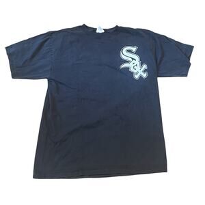 Vintage Chicago White Sox Majestic Gullen #13 T-Shirt Size XL Black Faded